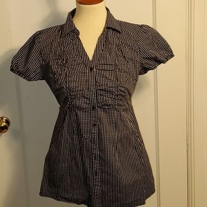 Motherhood Maternity Blouse Black Size Small